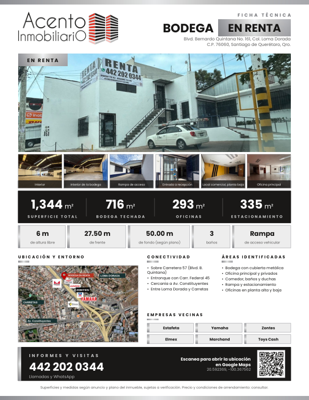 Ficha original de BQ161, material de entrada